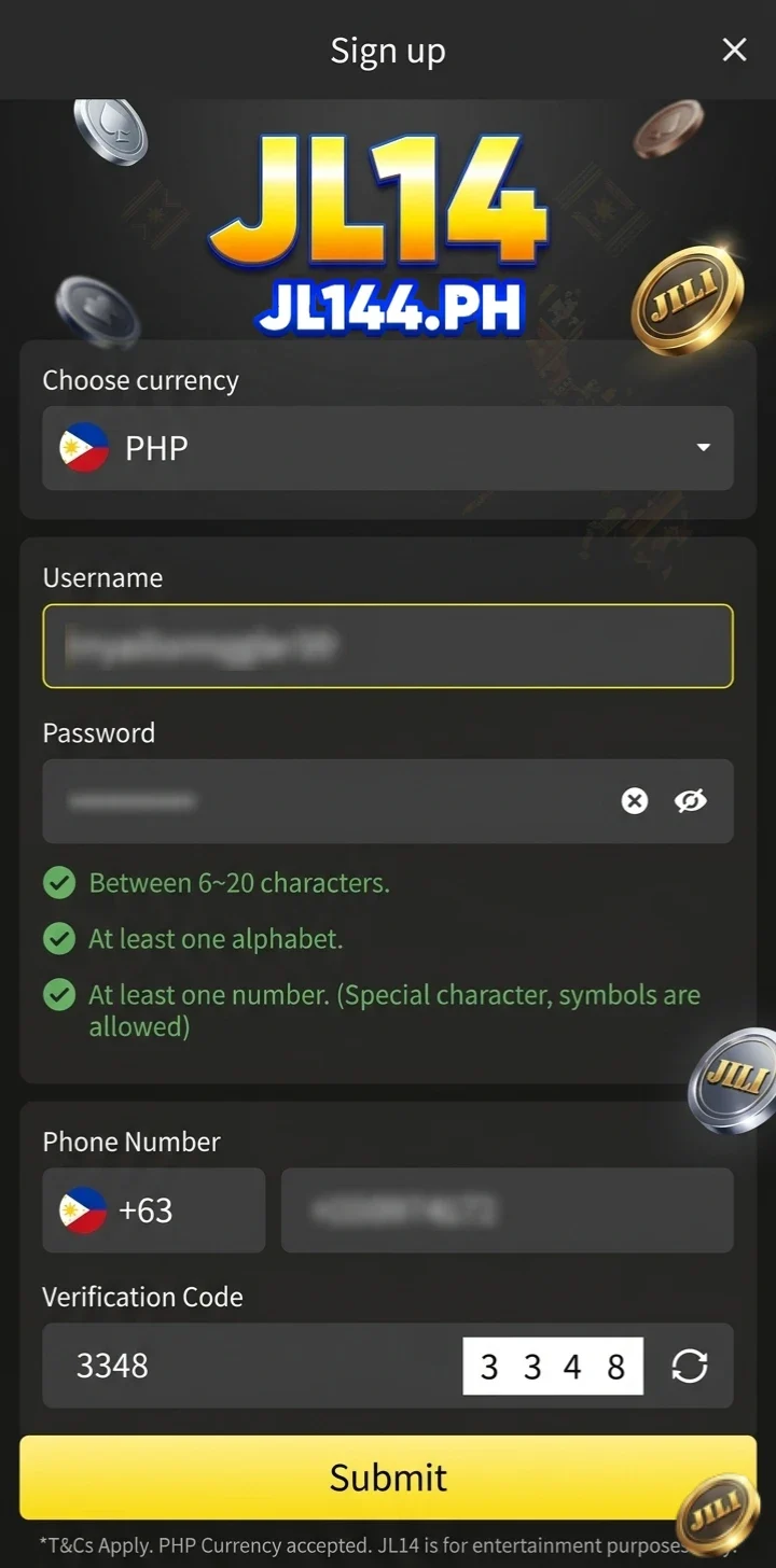 JL14 Registration Form